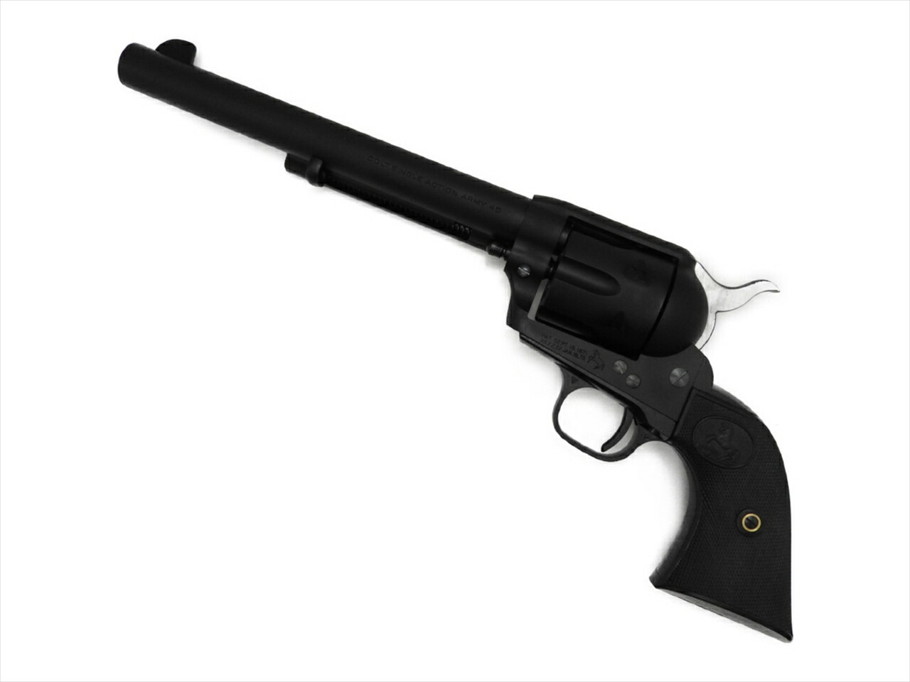 【P10倍！全商品！ 5/27 1:59まで】 クラフトアップルワークス CAW・MULE モデルガン コルト SAA45 キャバルリー HW 発火式 ウエスタン リボルバー ファストドロウ (4571261540315)