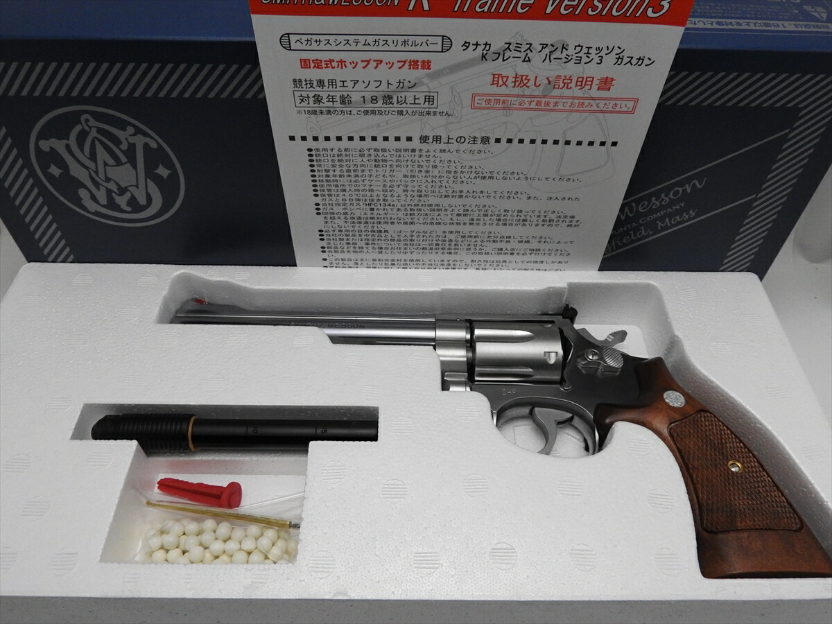 タナカワークスTANAKAWORKSガスガン共栄通商別注商品SWM68C.H.P.6inchシルバー白バイ野郎18歳以上(4537212009959)