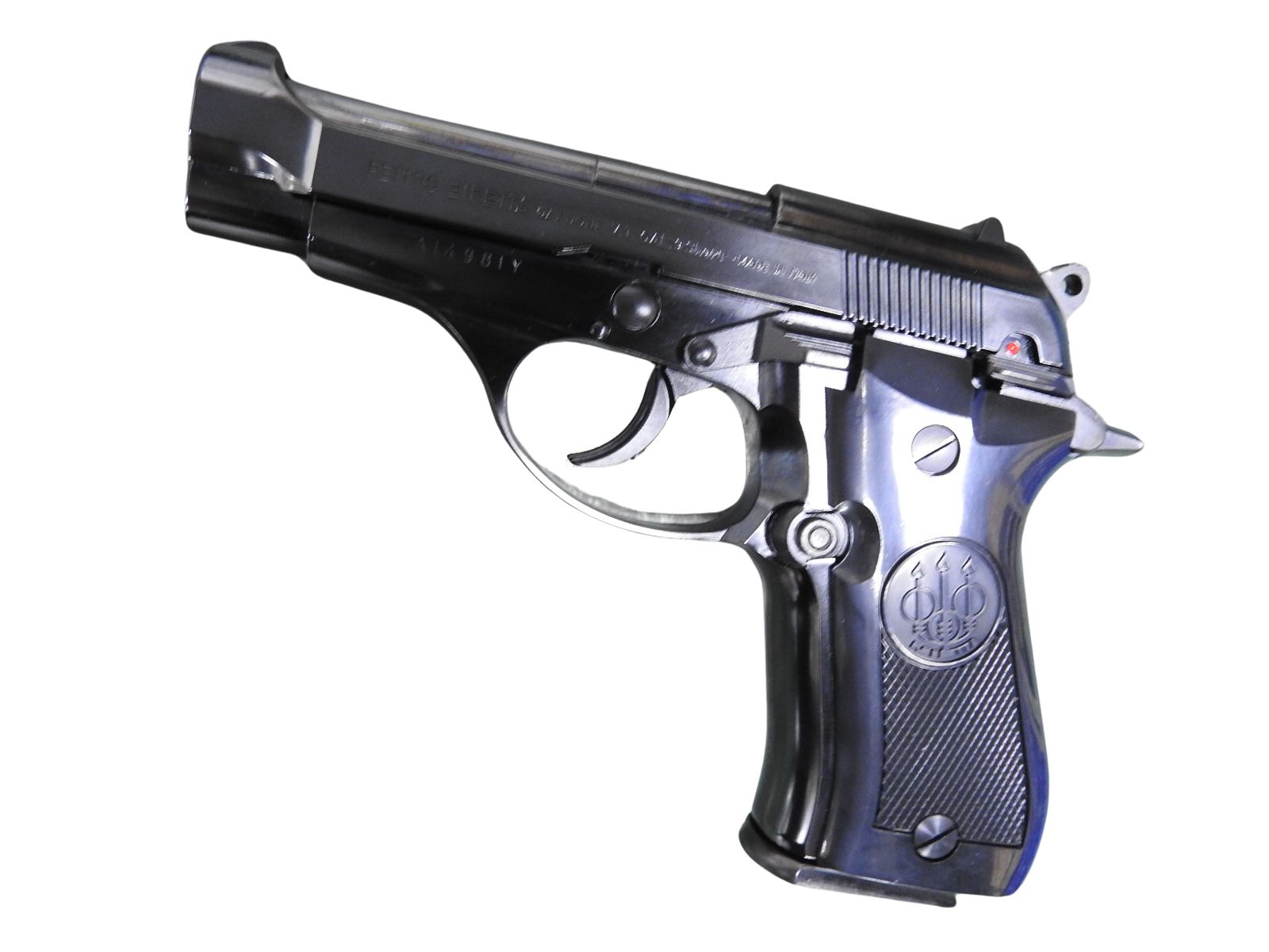 マルシン MARUSHIN モデルガン M84 WディープブラックABS プラグリップ仕様 X-PFC 発火 完成品 (4920136015661)