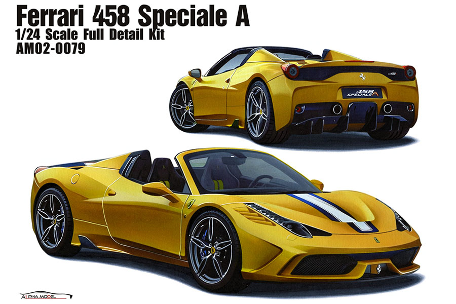 ホビーデザイン Hobby Design ALPHA Model 1/24 キット フェラーリ Ferrari 458 Speciale A AM02-0079