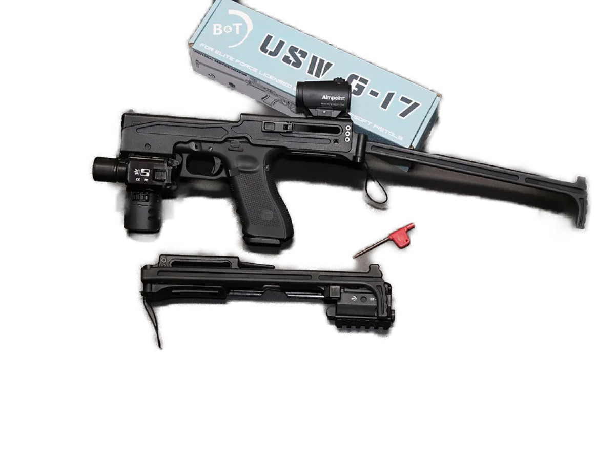 アーチウィック ARCHWICK  その他カスタムパーツ B&T USW-G17 グロック用カービンコンバージョンキット/ポリマーバージョン ガスガン (4580628901065)T5-3