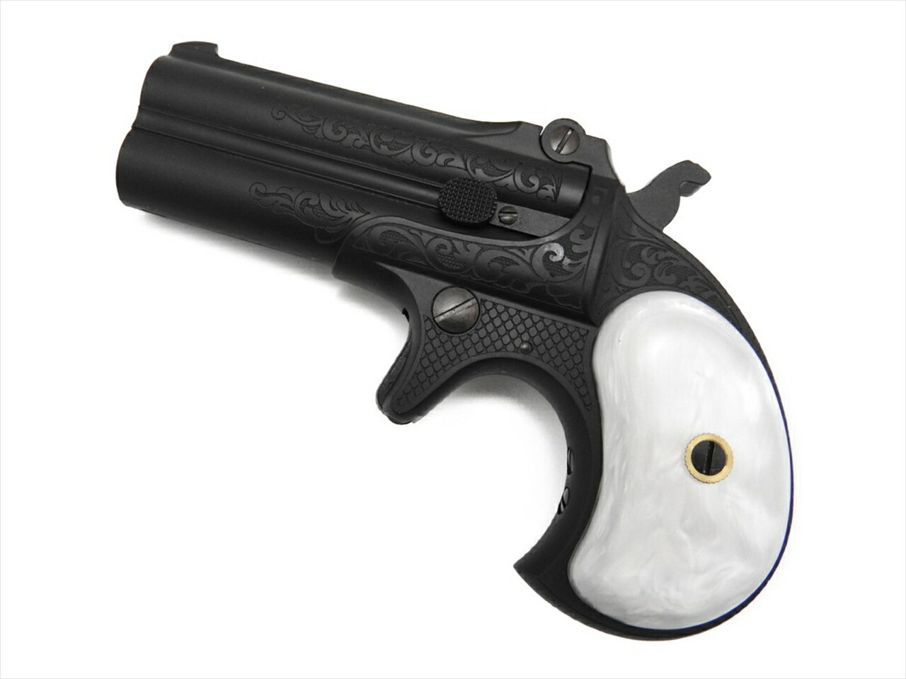Caw 点く ご本鵝鳥 ダブル デリンジャー レミントン エングレーブ パール柄利運 Mule F C Sp ライフル Yourdesicart Com