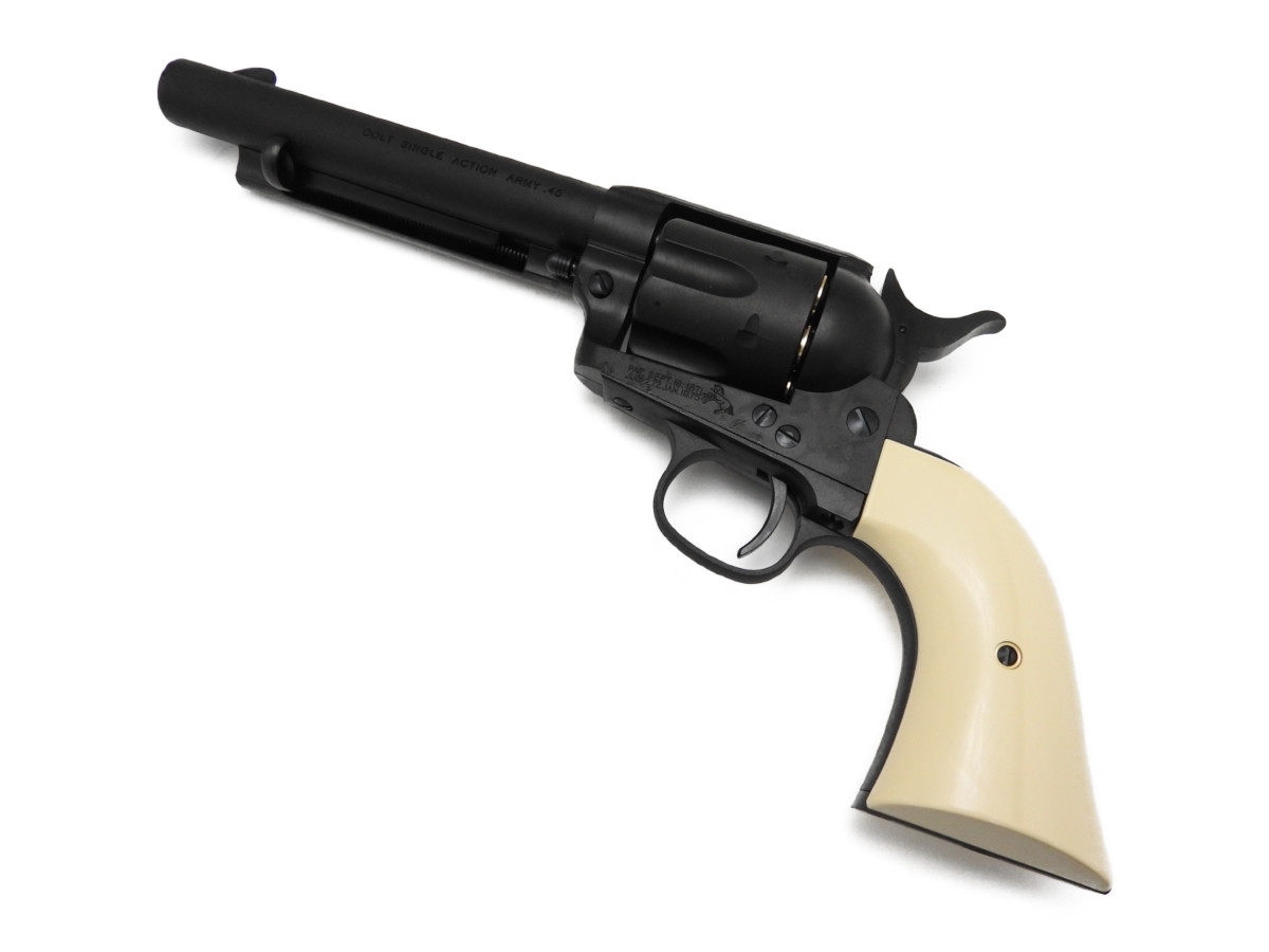 【楽天市場】マルシン NEW コルト SAA45 ピースメーカー アーティラリー Xカートリッジ ブラック HW ガスガン 銃 ガスリボルバー