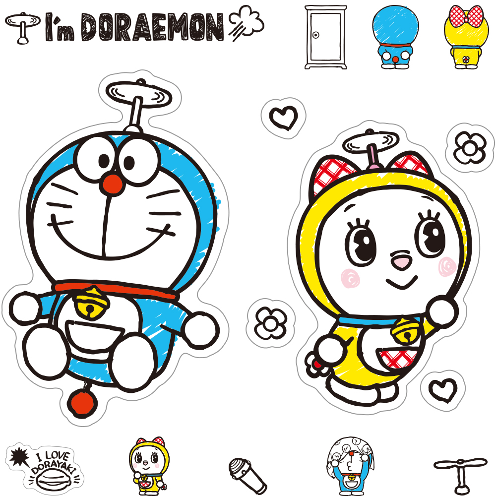 楽天市場 ドラえもん ステッカー I M Doraemon ドラえもんとどら焼き Lcs773 おしゃれ ステッカー サンリオ グッズ ゼネラルステッカー