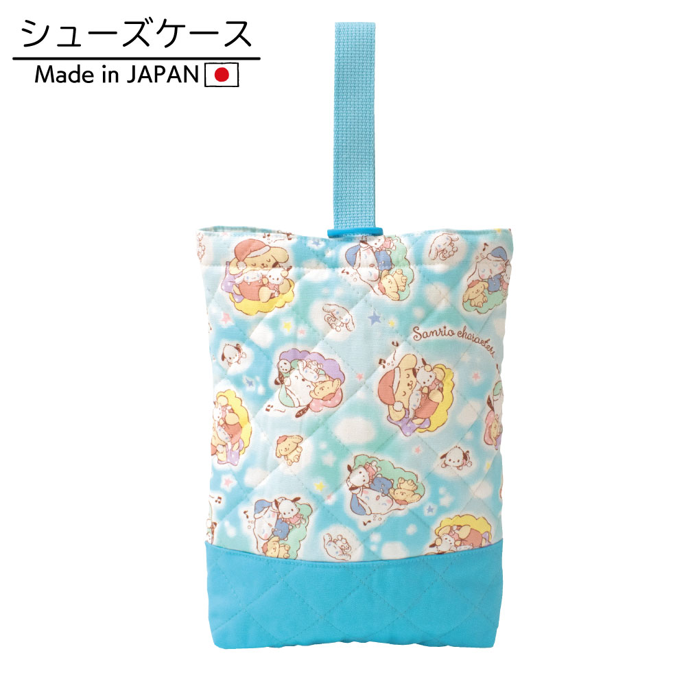 【サンリオキャラクターズ】入園入学通園通学4点セットレッスンバッグシューズケース体操服入れコップ入れ巾着袋キルティング学校幼稚園保育園かわいい女の子キャラクター生地マチあり通学バッグ指定サイズシナモロールポチャッコポムポムプリン