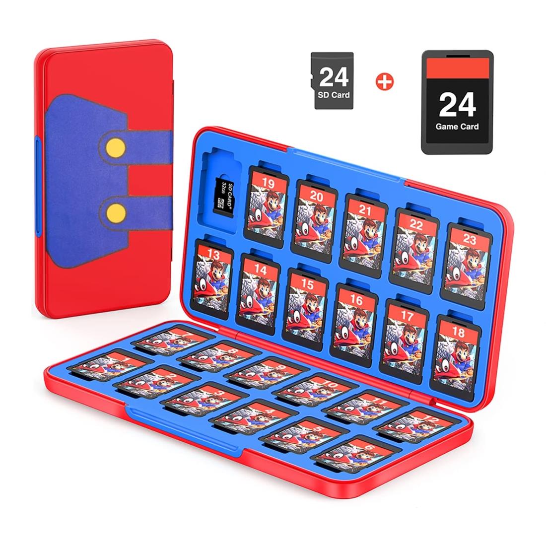 楽天市場】Switchゲームカードケース24枚スイッチカード&24枚SD