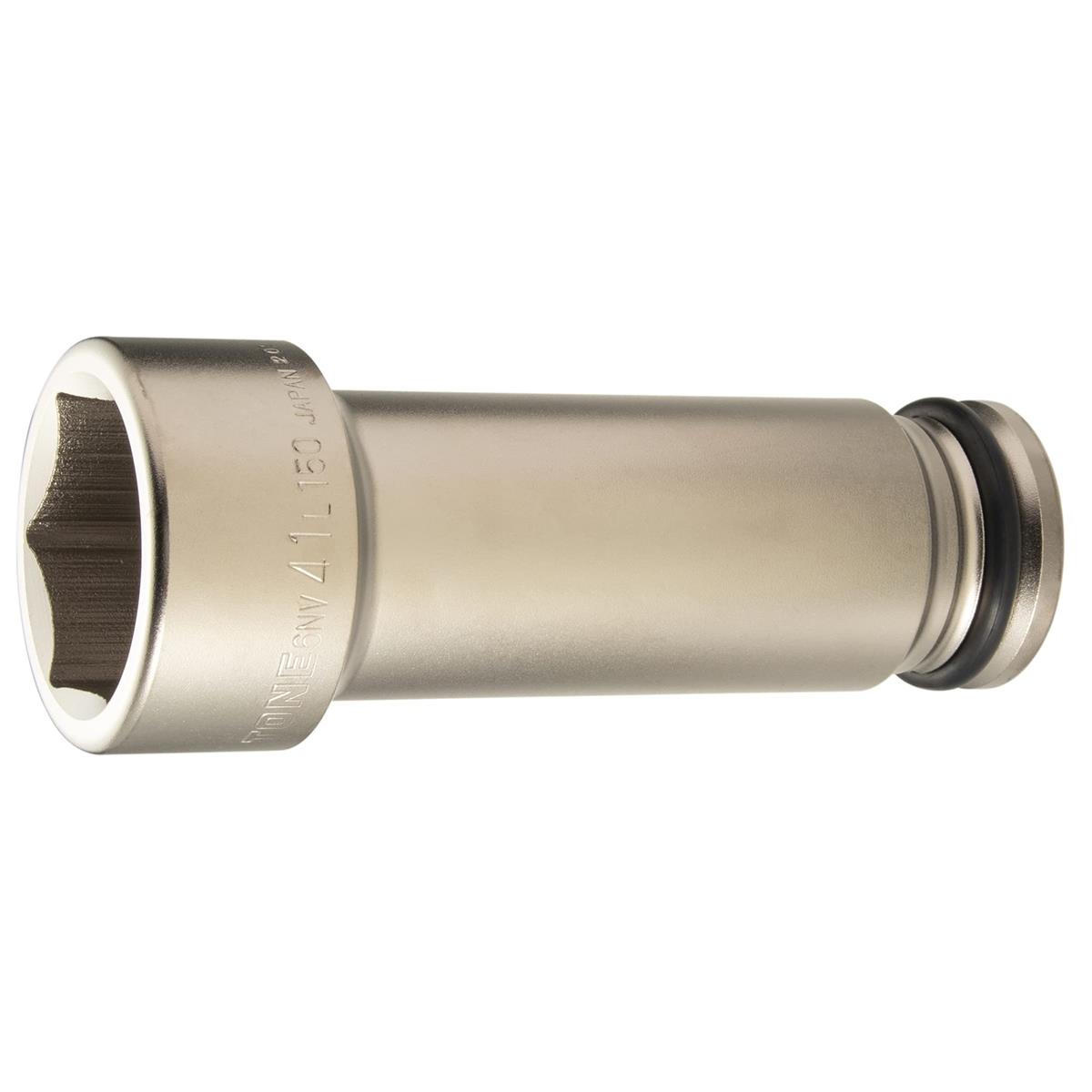 トネ(TONE) インパクト用超ロングソケット(6角) 6NV-41L150 差込角19.0mm(3/4”) 二面幅41mm