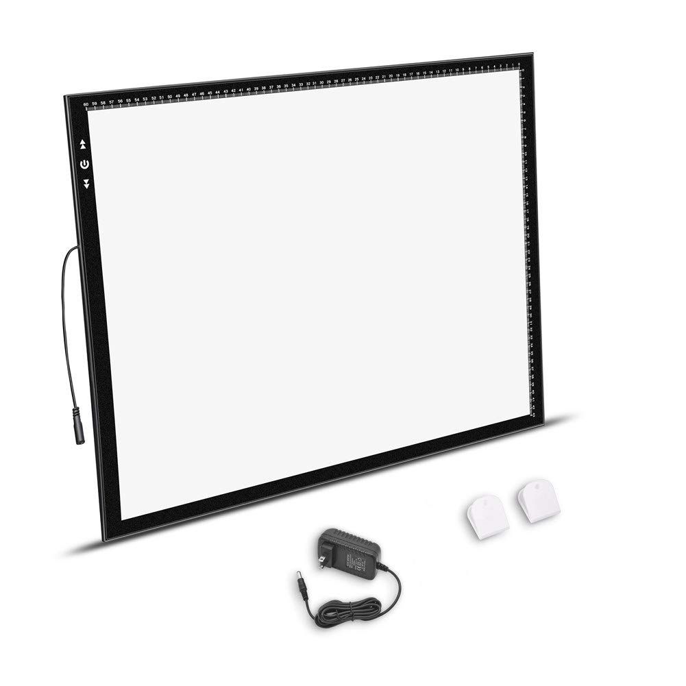 HSKトレース台A2薄くて軽い6MM調光器18W超高輝度LED5500luxタッチボタンロックモード付き