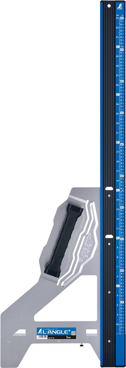 シンワ測定(Shinwa Sokutei) 丸ノコガイド御定まり エル一角 Plus 併用目盛 1m 73152