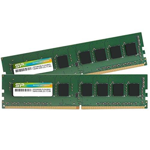 シリコンパワー デスクPC用メモリ DDR4-2400(PC4-19200) 8GB×2枚 288Pin 1.2V CL17 SP016GBLFU240B22 16,618円