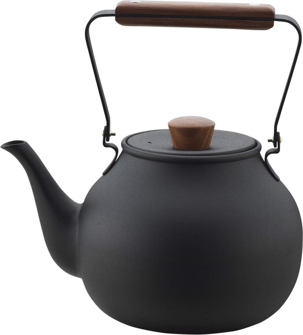 宮崎製造所 茶き 急須 茶こし付き添い人 直火不可 0.7L くろいろ 大 CHA-6