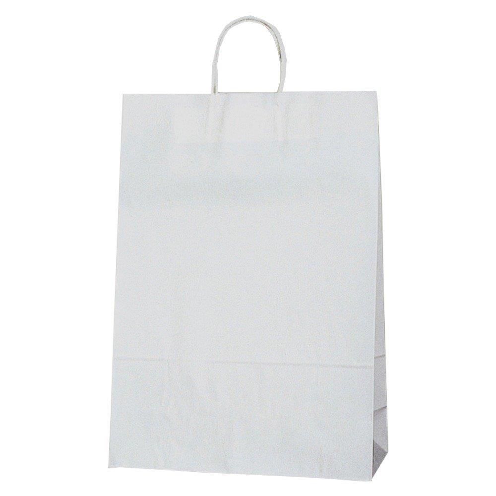 シモジマ ヘイコー 手提 紙袋 25CB スタンダード シロ 34x14x48cm 50枚 003287000