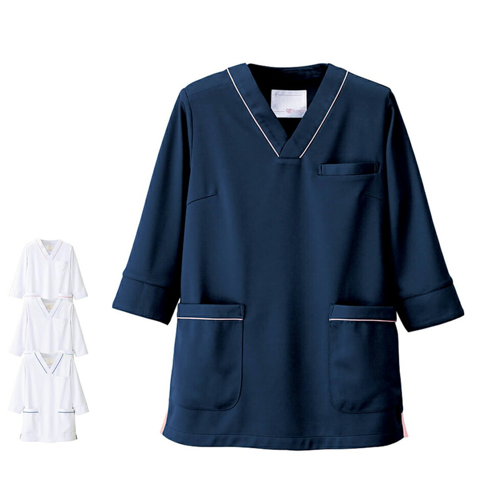 楽天市場 2329 マルチジャケット ７分袖 S 3l 医療 ナース 看護師 白衣 女性 ナースリー 白衣ナースシューズ