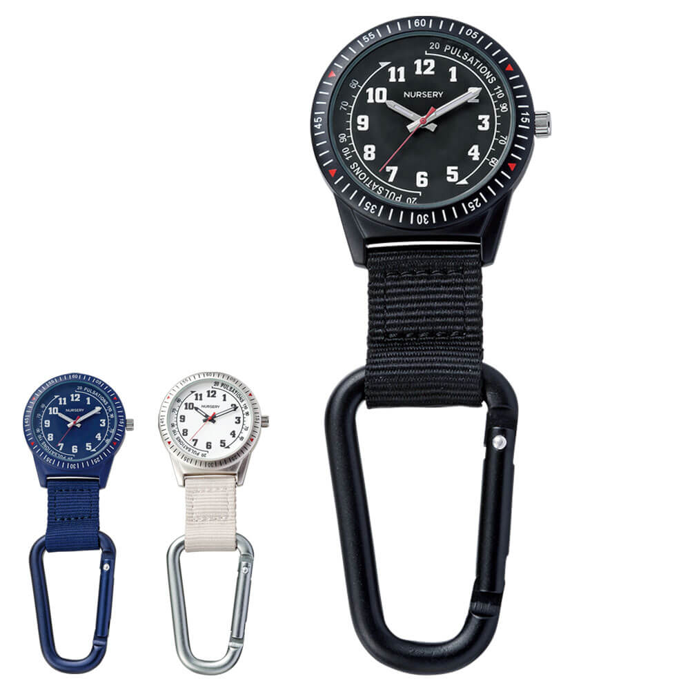 楽天市場 カラビナフック蓄光ウォッチ ナース 小物 グッズ 看護 医療 懐中時計 ナースリー 白衣ナースシューズ