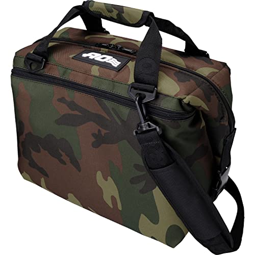 AO Coolers(エーオークーラー) 12パック キャンバス ソフトクーラー ウッドランドカモ 軽量 保冷 クーラーボックス AO12CAMO (日本正規品) 11l