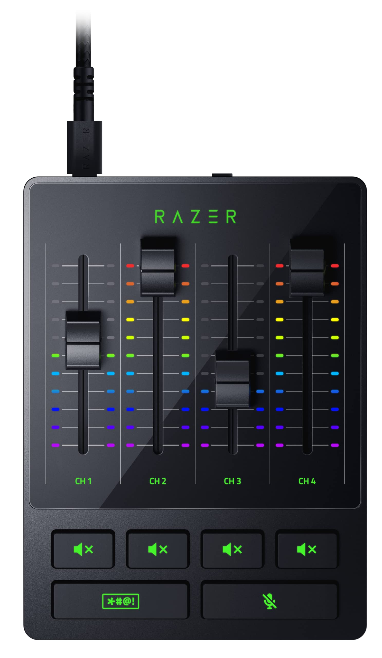 【楽天市場】Razer Audio Mixer オーディオミキサー ミュートボタン付き ストリーミング配信 オーディオインターフェース 4