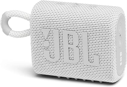 JBL GO3 Bluetooth金棒引き USB C申し受ける/IP67防塵雨合羽/パッシブラジエーター積み上げる/携帯型/2020年模範例 白いこと JBLGO3WHT