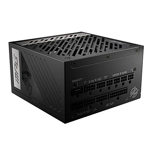 MSI MPG A1000G PCIE5 1000W ATX3.0/PCIe 5.0ネイティブ対応80PLUS GOLD PC電源ユニット PS1232｜kokolohasstyle