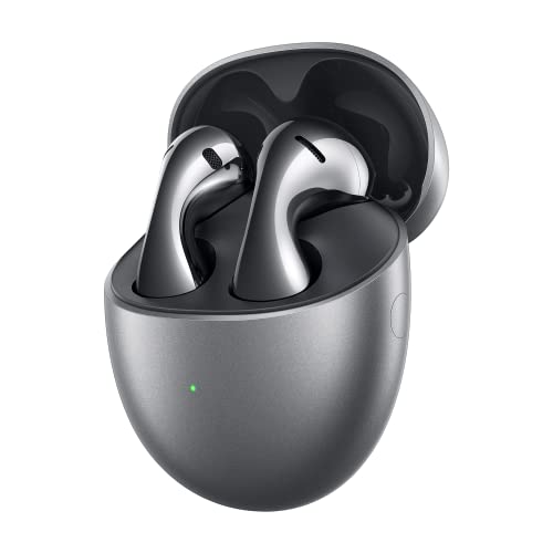 HUAWEI FreeBuds 5 奇麗さっぱりワイヤレスイヤホン ハイレゾ免許手に入れる 劇烈のある低音部 アダプティブEQ 奥ゆかしいな曲線状の形図案化 マグネットダイナミックドライバー IP54標準尺度 フロストシルバー TV・オーディオ・カメラ-オーディオ