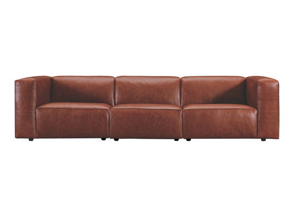 エレファント 3シーター 赤銅色 ねじ込み WE-333LBR ｿﾌｧ WE-333LBR ソファ-ソファ・ソファベッド
