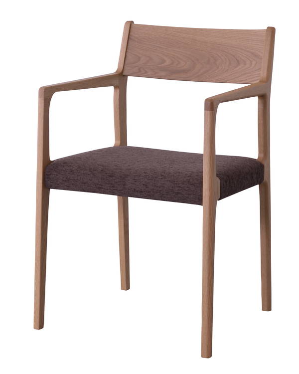 アームチェア ナチュラル 完成品 JPC-122OAK 東谷 AZUMAYA 然木 オーク ダイニングチェア イス 椅子 背もたれ 日本製 国産 家具  インテリア 良質