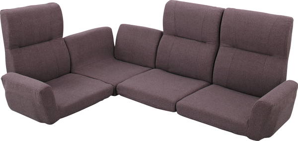 ファンクション ソファ ブラウン 完成品 LSS-11BR フロアチェア LSS-11BR