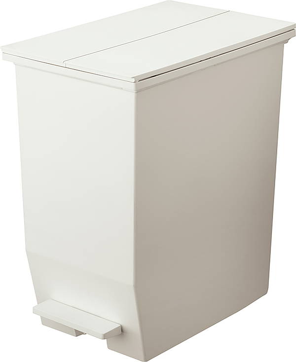 SOLOW ペダルオープンツイン45L ホワイト 完成品 RSD-78WH ﾀﾞｽﾄﾎﾞｯｸｽ ゴミ箱 おしゃれ キッチン 45リットル 分別 フタ付き ダストボックス ペダル式 ワンタッチ 北欧 シンプル 一人暮らし RSD-78WH
