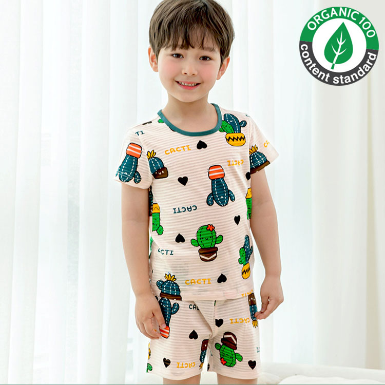 楽天市場 1 韓国子供服 サボテン 寝巻き 半袖 パジャマ 110cm 1cm 130cm 140cm 韓国子供服 Kidspajama キッズパジャマ 子供ルームウェア こども用 子ども用 男の子 おとこのこ 女の子 おんなのこ Kokoma