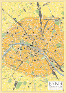 楽天市場】都市地図ポスター【パリ】フランス Paris 世界地図 アート