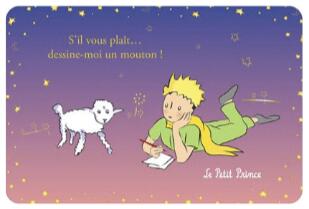 楽天市場】ポストカード星の王子さま 君が君の薔薇のために、さいた