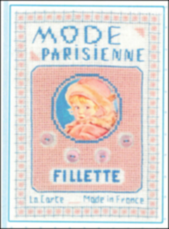 図案 Carte A Boutons Mode Parisienne \