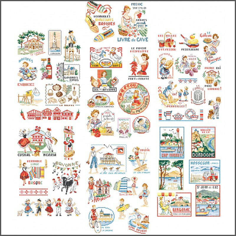 【楽天市場】VERONIQUE ENGINGER(ヴェロニク・アンジャンジェ)デザインクロスステッチ図案集 フランス風景シリーズ"The