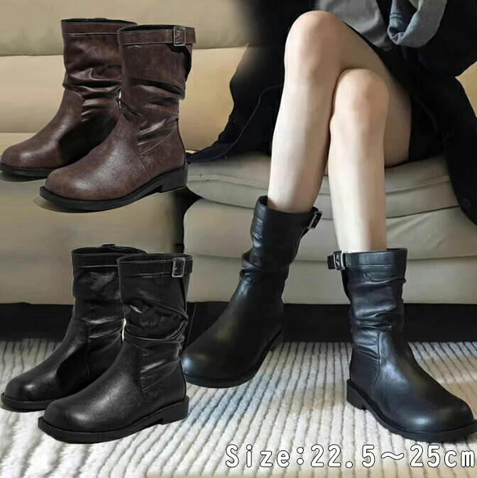 【楽天市場】レディース ブーツ 女性 ロングブーツ 大人 靴 ローヒール 秋冬 大きいサイズあり おしゃれ 通勤 履きやすい 歩きやすい ...