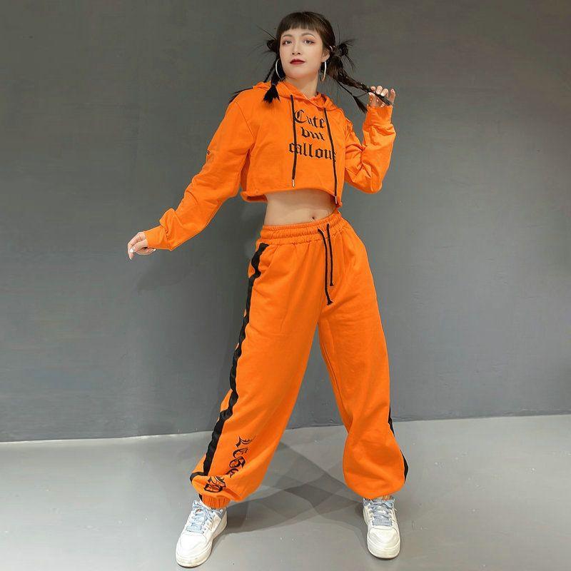 レディース ゆったり 伸縮性 ダンスウェア セットアップ 春秋 ストリートダンス ジャズダンス チーム公演 フィットネス レジャー カジュアル 吸湿速乾 軽量