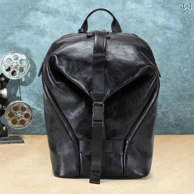メンズ レディース 革 リュックサック 高級感 牛革 ビジネス PC収納 アウトドア 旅行用 軽量 耐久性｜KOKORONE