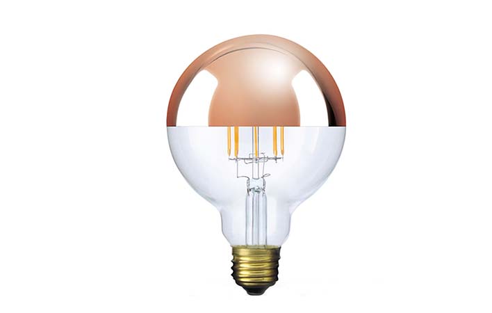 デザインLED電球 Ball95 Copper mirror 「Siphon」サイフォン ボール95 LDF63D 口金E26 色温度2200K暖系電球色