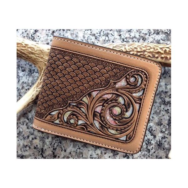 ATW_Two-Fold Wallet  二つ折札入れ ≪ 極厚ハーマンオークレザー×西陣織 ≫  シェリダンスタイル専門職のカービング技術者が手掛ける、虚蝉購入注文品。革愛読者による、革愛読者の利得の珠玉。【差し上げ物に似つかわしい】【店先受け取り証書相応う商いもの】 バッグ・小物・ブランド雑貨-メンズ財布-財布・ケース