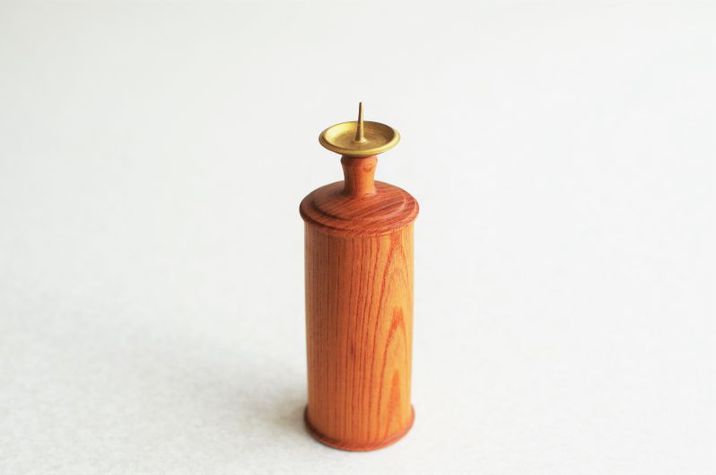 日本最大級 大與 Wooden Candle Stand - L 欅 木 木製 ウッド