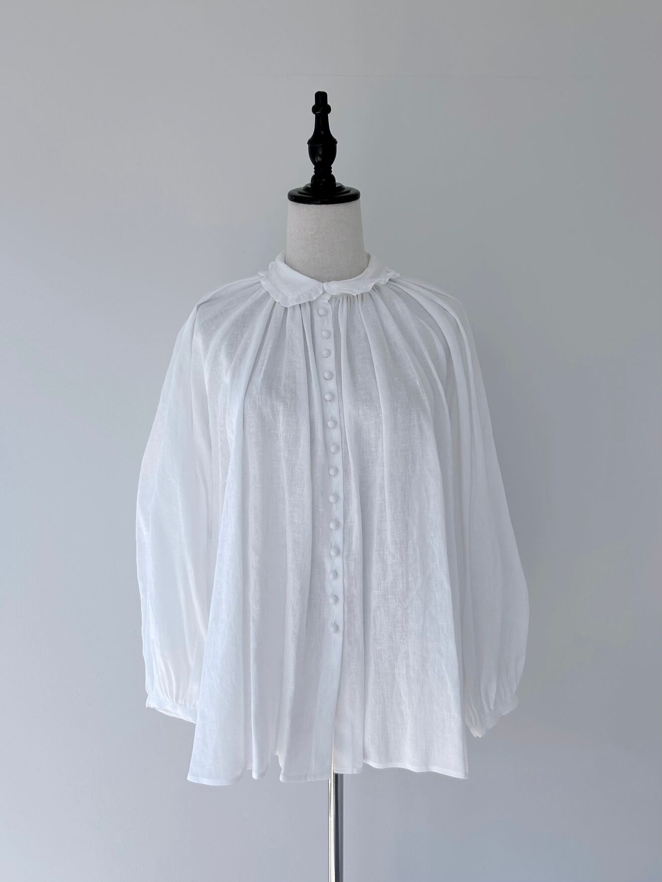楽天市場】【Bilitis dix-sept ans】 Linen Gathered Shirts Blouse