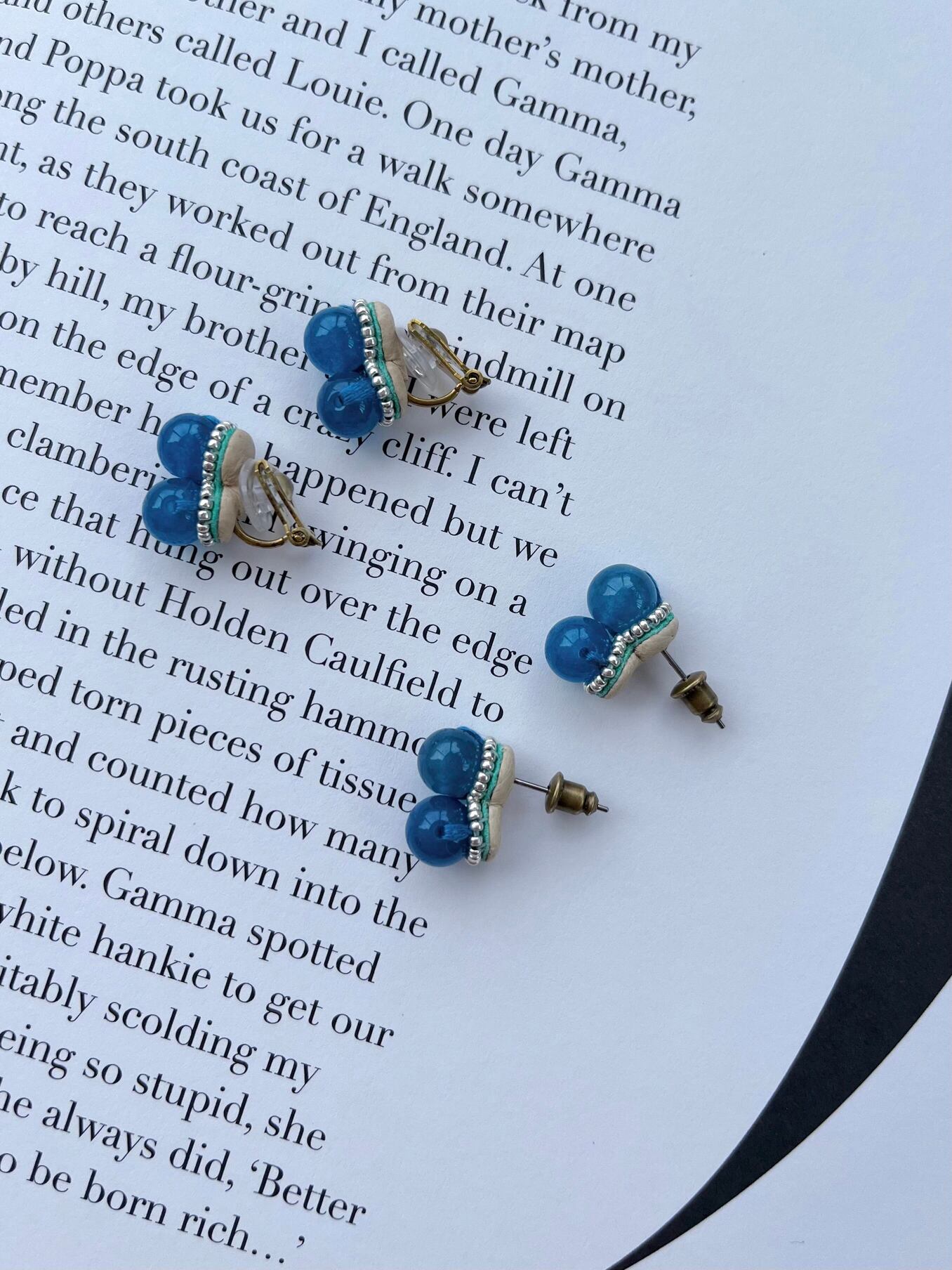 【tamas】 このごろ/Cobalt タマス Pierce Earring 両耳 タマス ピアス イヤリング アクセサリー ジュエリー 小ぶり Blue P457_c KOKO|KOKO