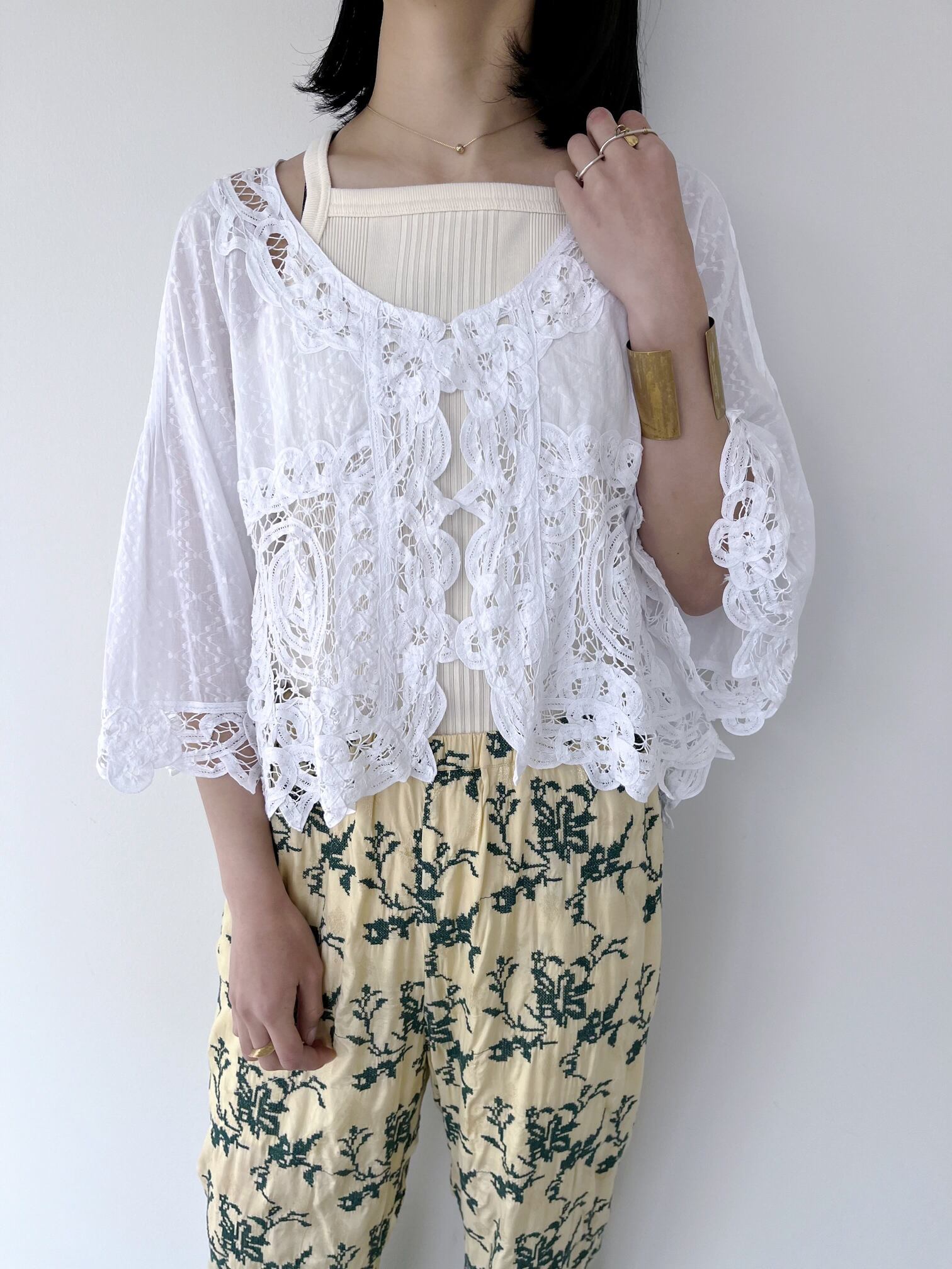 楽天市場】【Sara Mallika】 Cotton Cut Jqd 2way Gather Top