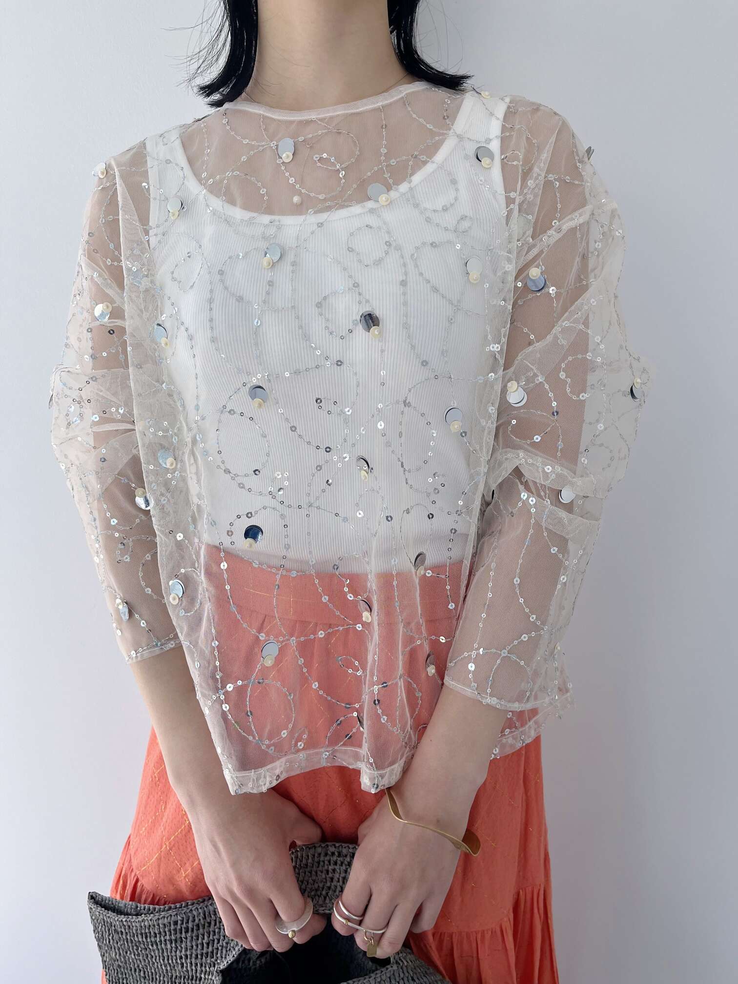 サラマリカ COTTON CUT JQD 2WAY GATHER TOP グレー サラマリカ COTTON CUT JQD 2WAY GATHER TOP グレー - メルカリ