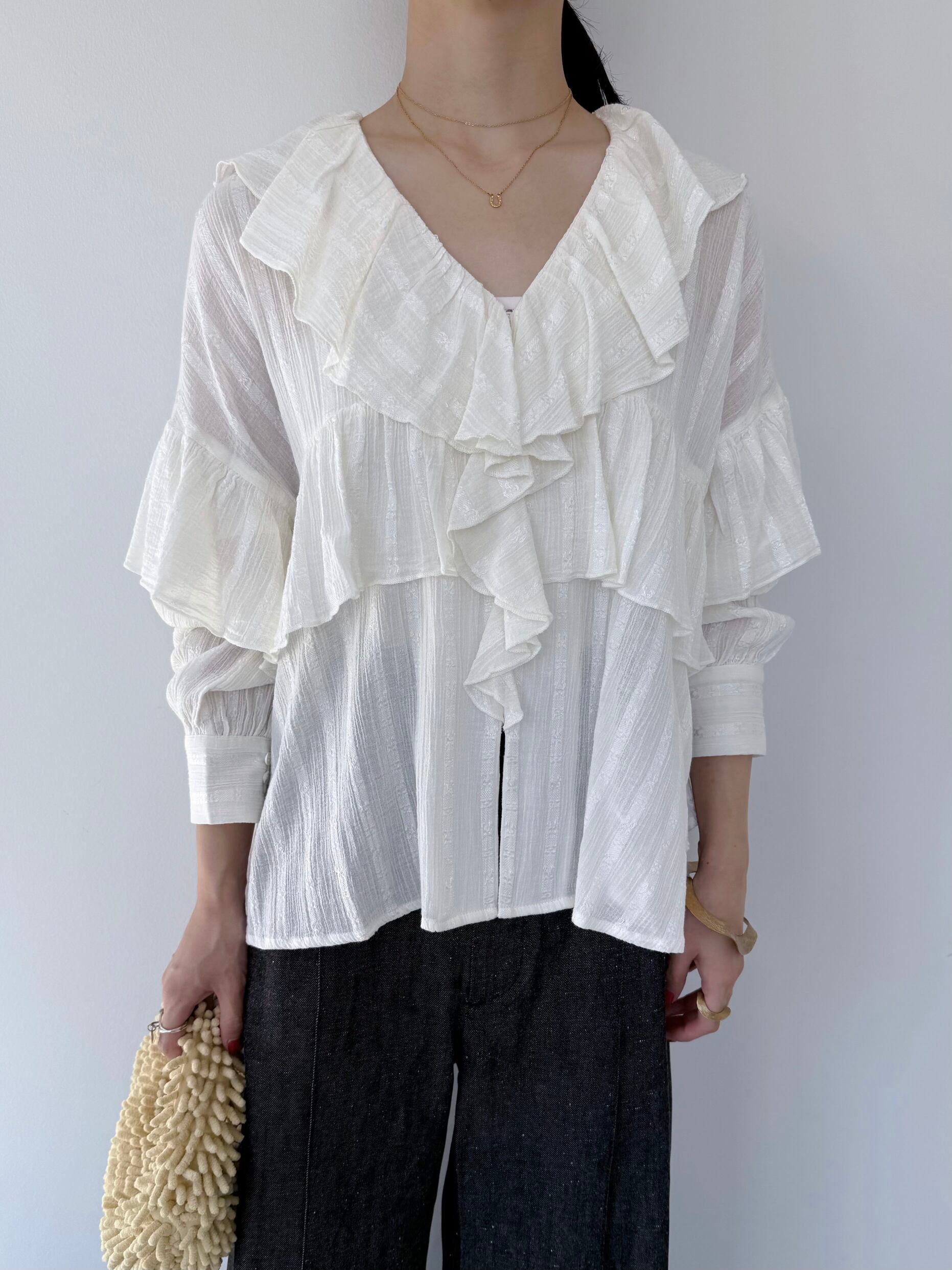 楽天市場】【Sara Mallika】 Cotton Cut Jqd 2way Gather Top
