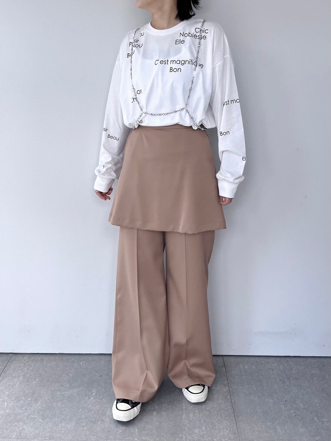 【LOKITHO】 Peplum Pants ロキト ペプラムパンツ ボトム センタープレス ビスチェ付き フォーマル Camel 1634-20102 KOKO