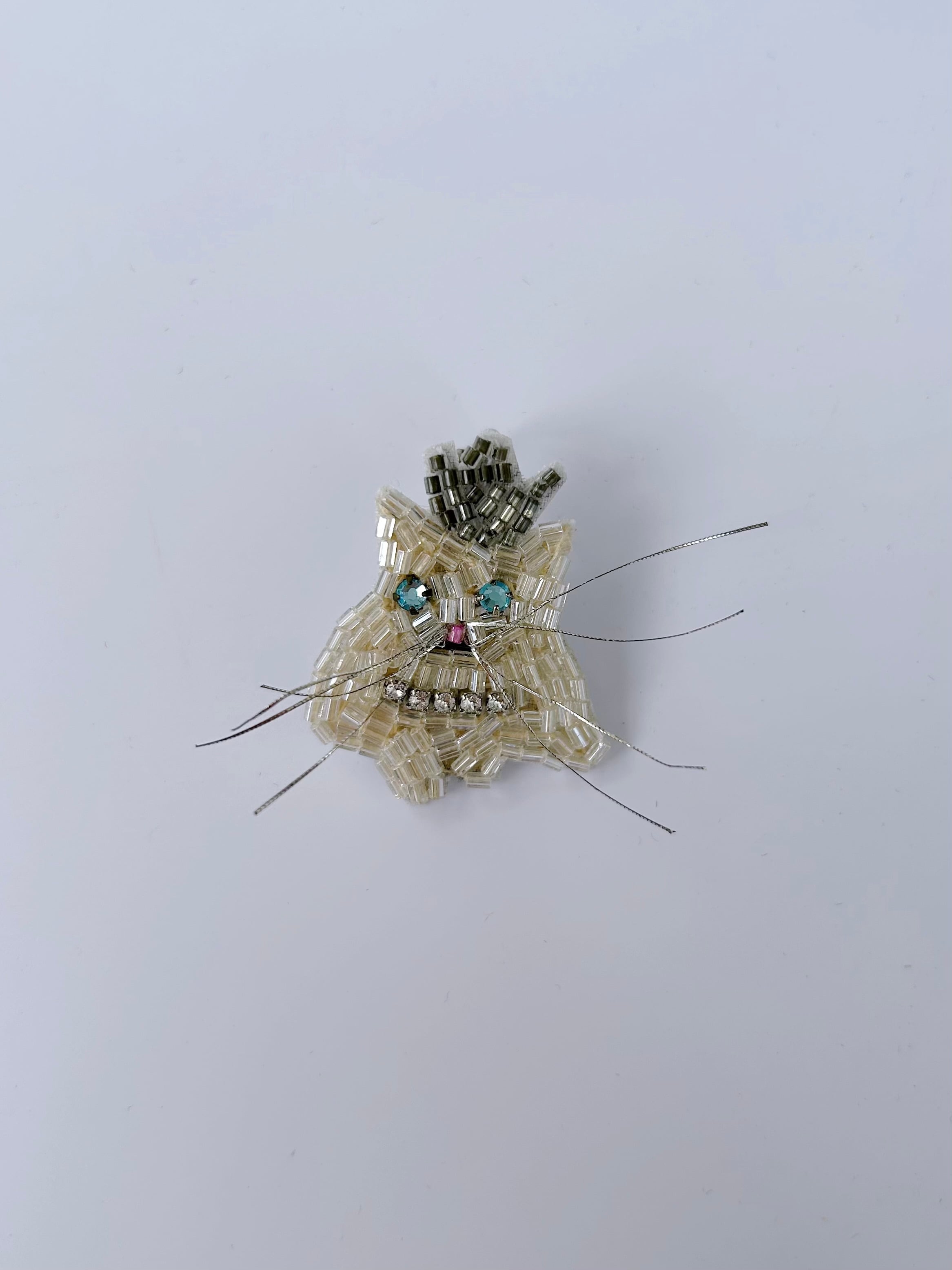 【MARIANNEBATLL】 KING CAT Pierce マリアンヌ・バトル ネコ ピアス 片耳用 大振り フランス ハンドメイド KOKO