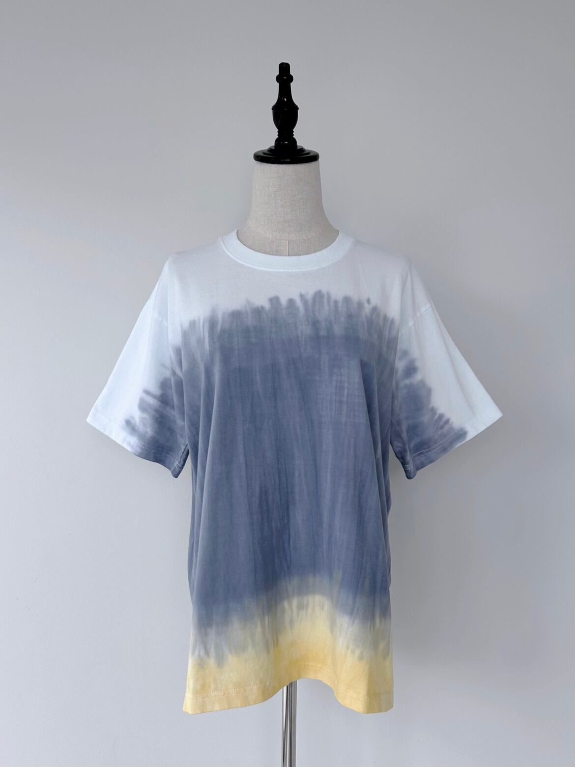 【LOOPER】 Dyeing TShirt ルーパー 染色Tシャツ 半袖 クルーネック コットン タイダイ染め ユニセックス Yellow L-AT004 KOKO