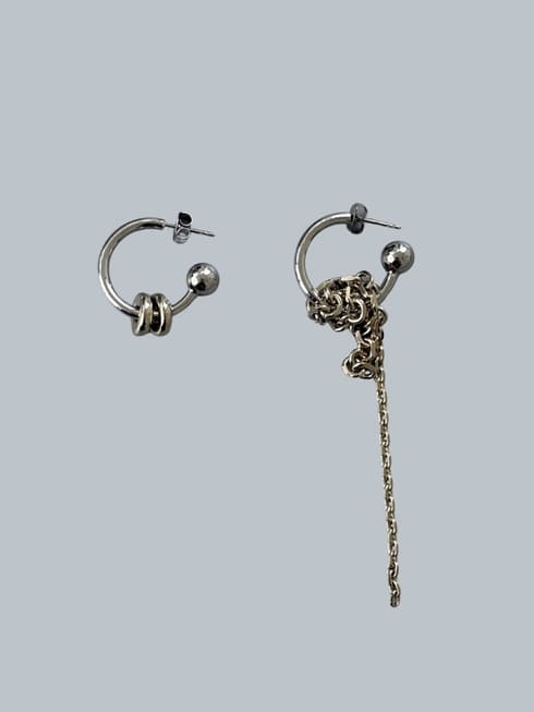 【JUSTIN CLENQUET】 ジュスティーヌ・クランケ MOORE EARRINGS ピアス 34JC01MOORE｜KOKO