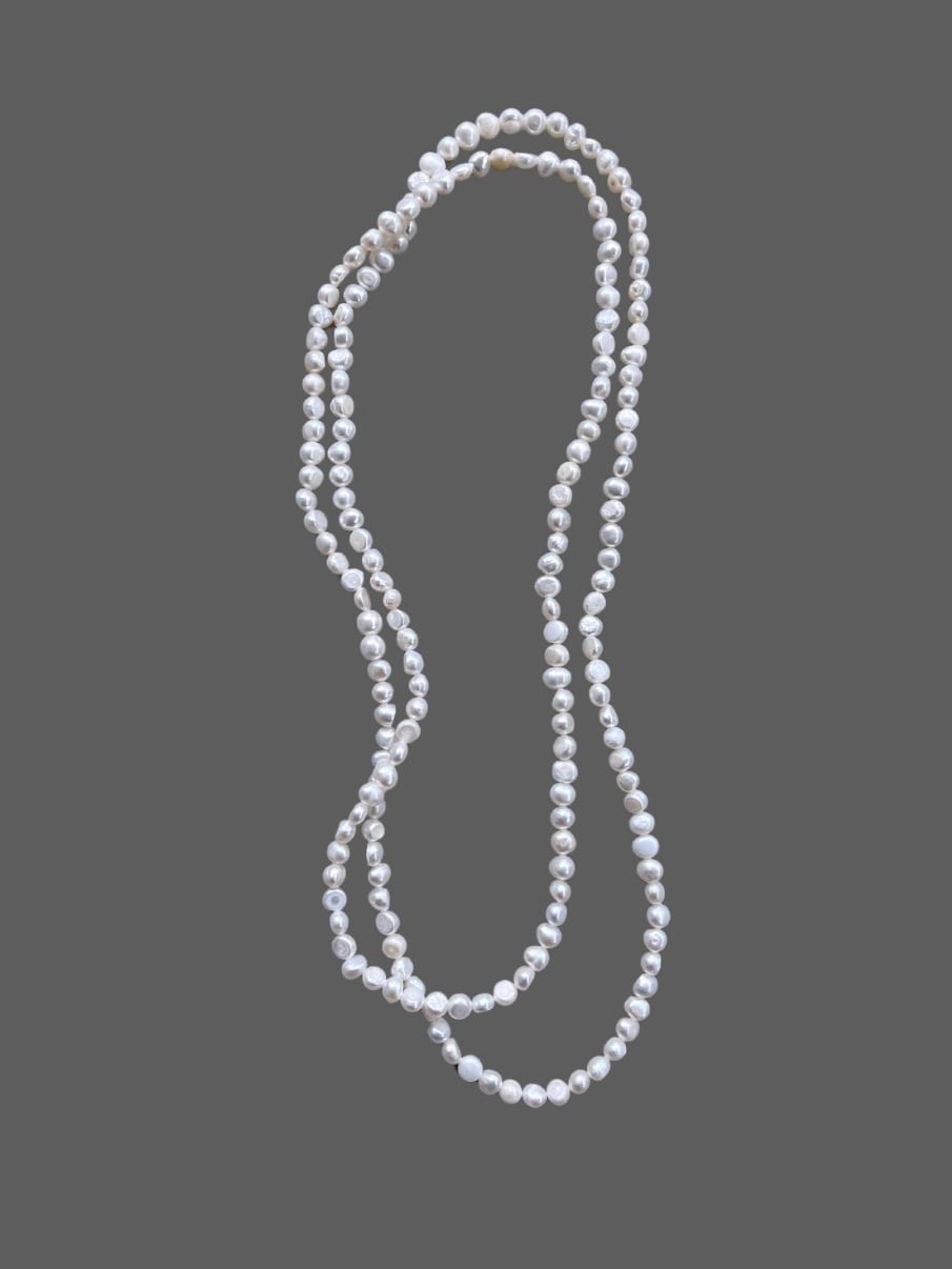 【Bilitis dix-sept ans】 Baroque Pearl Necklace ビリティスディゼッタン バロックパール 淡水パール ネックレス 2重 Misc-1336 オケージョン