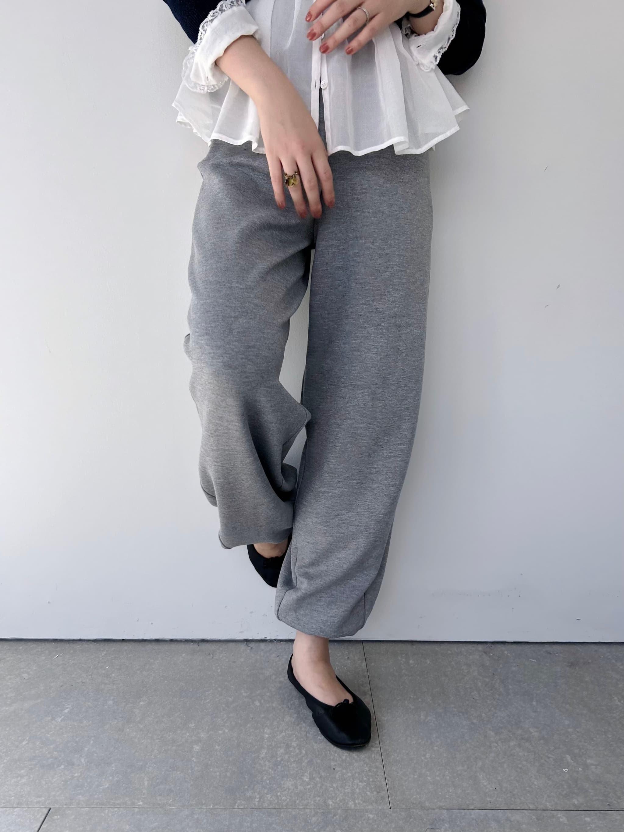 【M53.】 PAN KNICKERBOCKERS エム53. パン ニッカーボッカー パンツ スウェットパンツ スポーティ Gray MC-083 KOKO｜KOKO