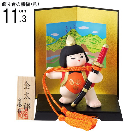 【楽天市場】5月人形 日本製 兜もち金太郎飾り 【陶器 金太郎 子供 
